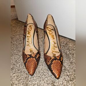 NWB Sam Edelman Snake Print Heels
